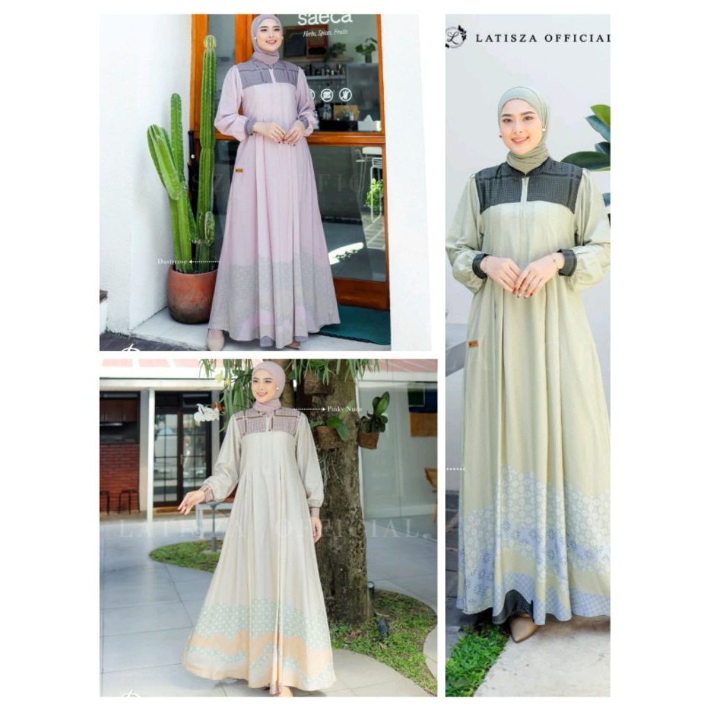 Davina Dress by Latisza / gamis premium best seller / Gamis murah
