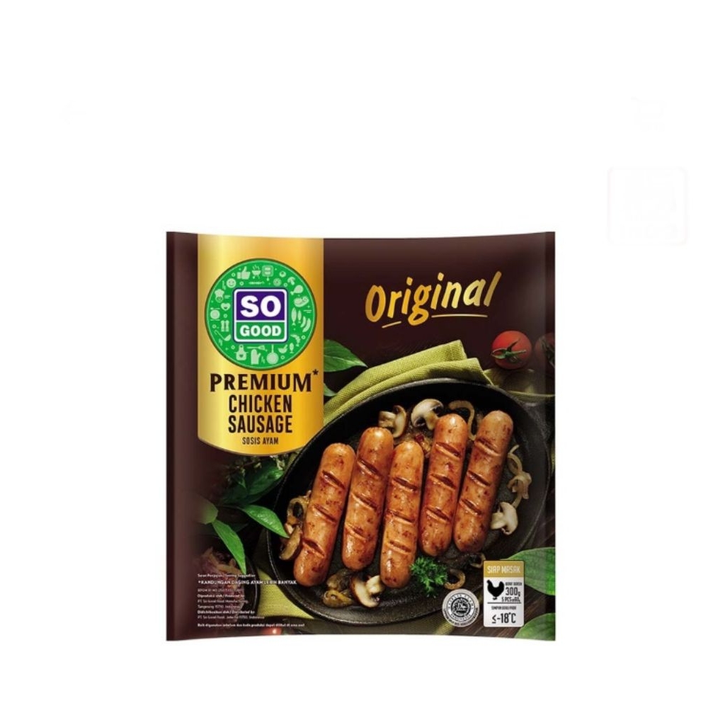 

so good sausage premium original 300 gram