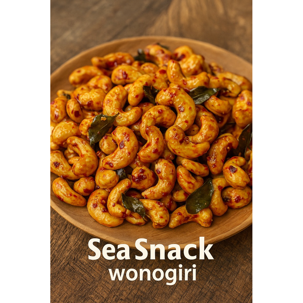 

kacang Mete pedas manis coklat wijen sangrai