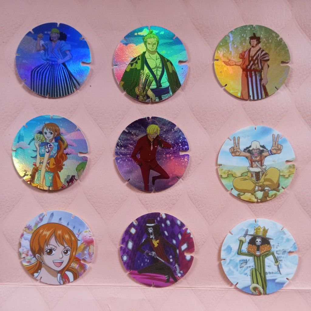 Chiki Balls One Piece Koin / Tazos / Tajos Chiki Coins