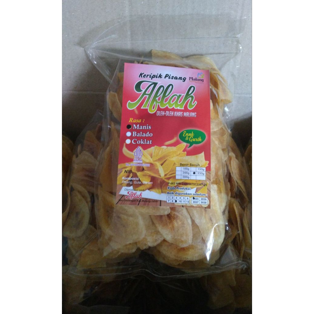 

cemilan renyah keripik pisang gurih