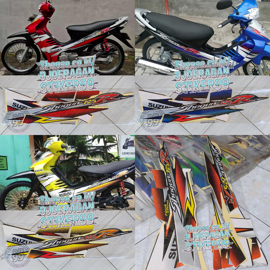 Striping Stiker Lis Suzuki Shogun 125 R 2005 Sticker Lis Shogun R 125 2005