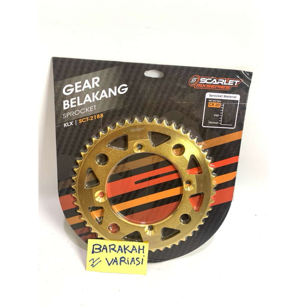 Gear Belakang KLX 150 Gear Belakang Scarlet Klx 150 Gear Belakang scarlet gold klx 150