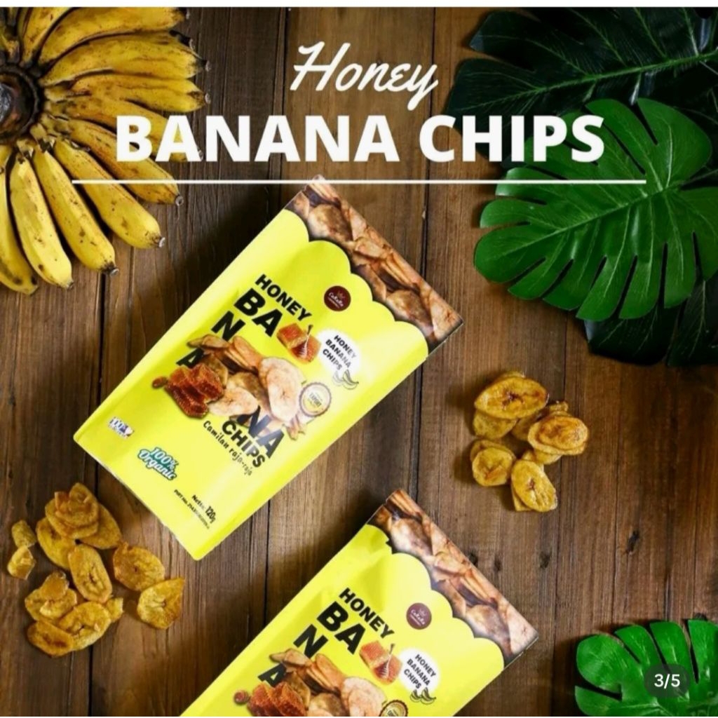 

honey banana chips paket bundling (2 pcs)