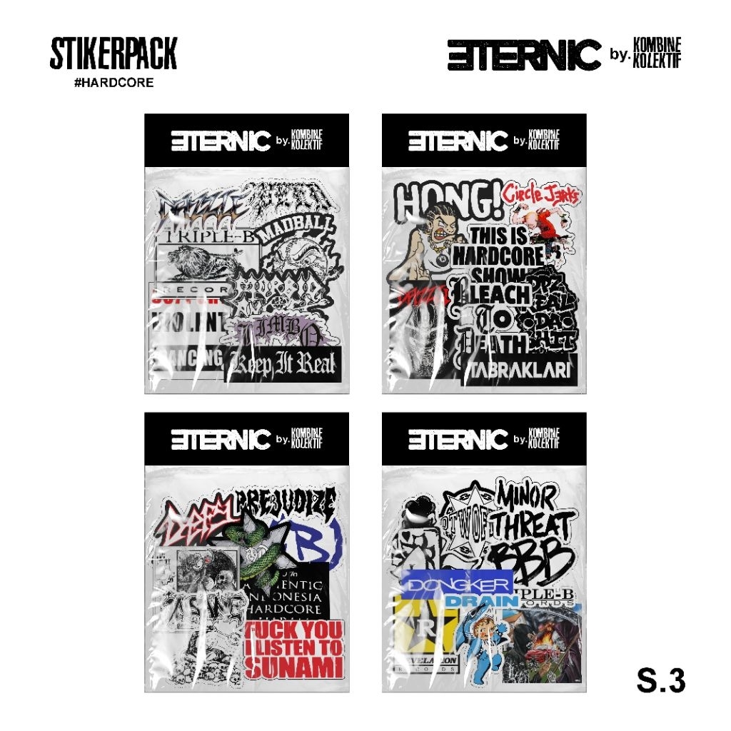 

Stikerpack Band Hardcore Series 3