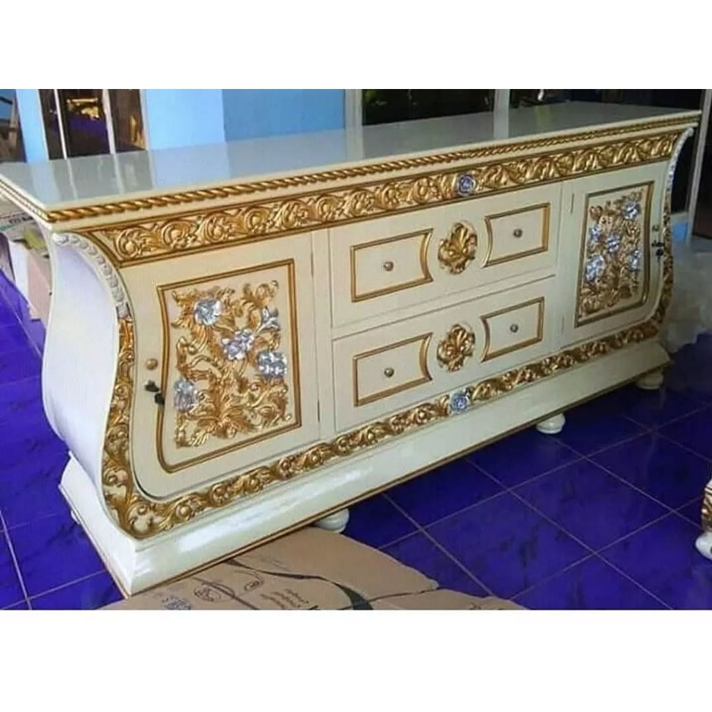 Bufet Meja Tv Ukir Kayu Jati / Meja Tv Ukir Kayu Jati Jepara