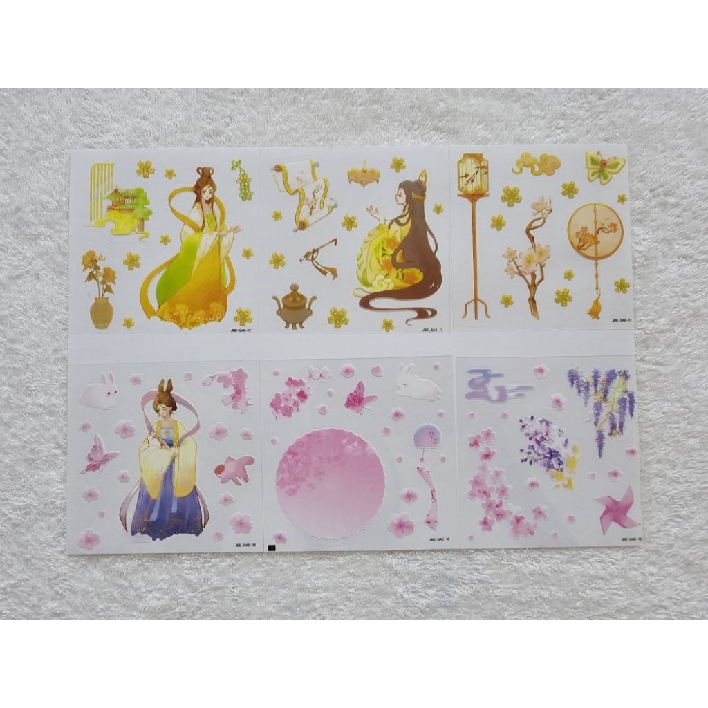 

(Baca Deskripsi) Chinese Goddess Traditional Style Transparent Sticker