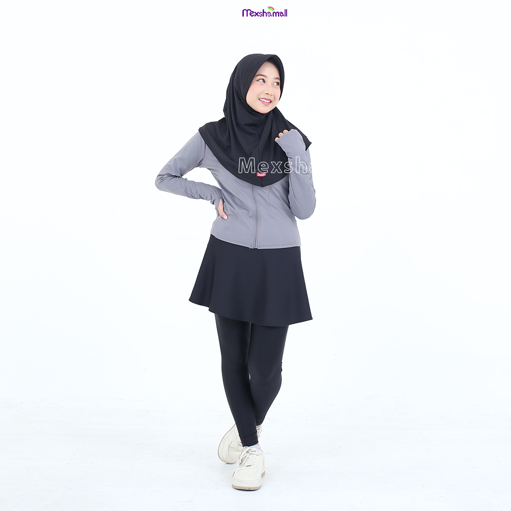 Jilbab Sport Size M Kerudung Sport Menutup Dada Pet Jersey Olahraga  By Shamira