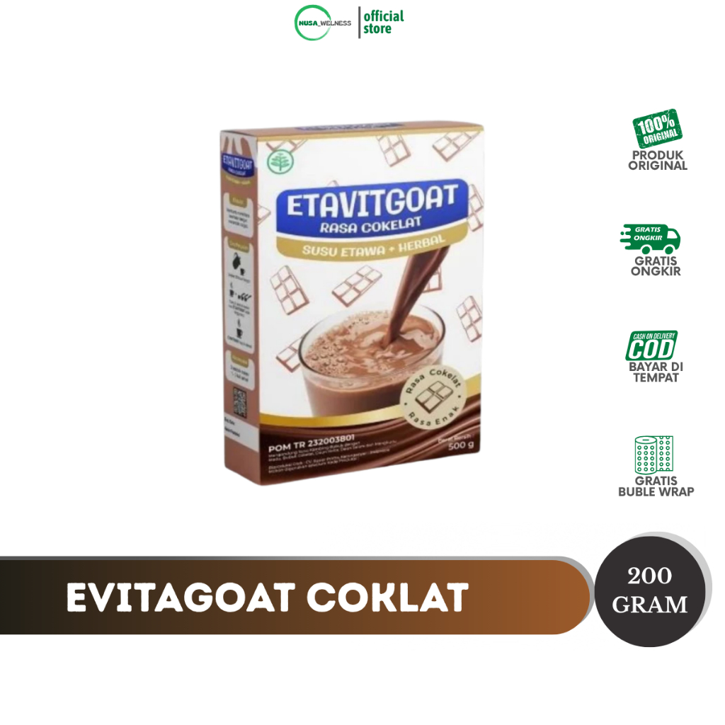 

ETAVITGOAT SUSU RASA COKELAT - susu kambing etawa enak & bergizi | penuhi gizi harian | rasa coklat disukai anak & dewasa | original 100% | bisa COD