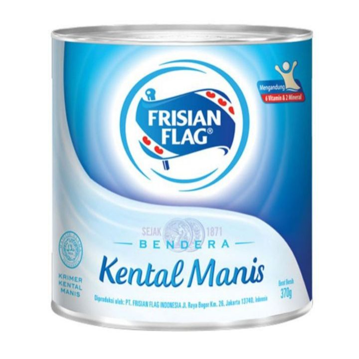 

Frisian Flag Kental Manis Putih Kaleng 370gr /