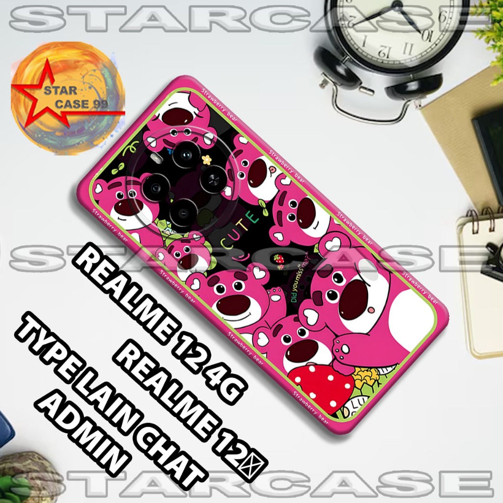 Softcase karet realme 12 4g | realme 12+/S20/Motif cartoon/case realme 12 4g | realme 12+/casing Rea