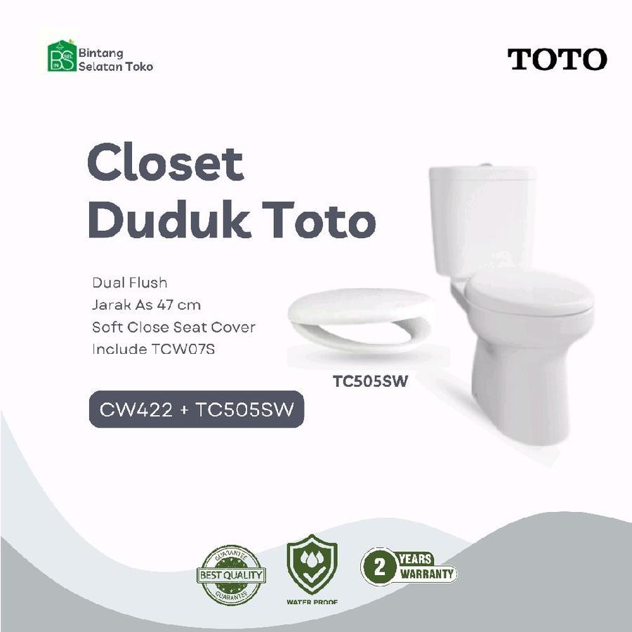 PROMO CLOSET DUDUK TOTO CW 422 J  CLOSED DUDUK TOTO CW422J DULA FLUSH