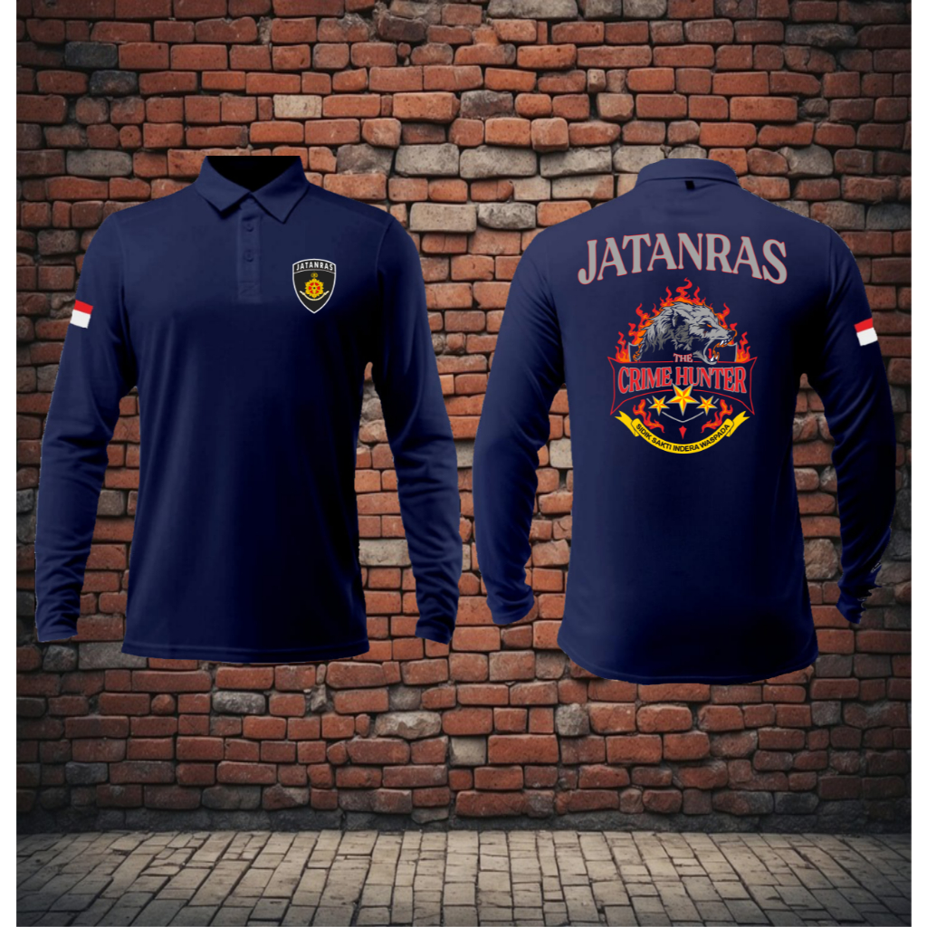 kaos jatanras polo lengan panjang terbaru/crime hunter