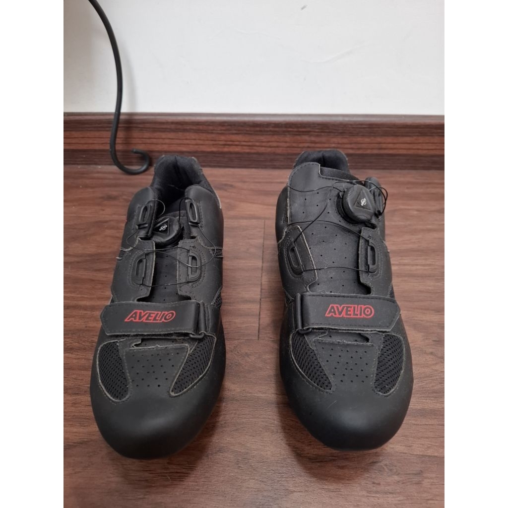 Sepatu MTB Avelio Cleat Hitam Size 45 +  Cleat SM-SH51