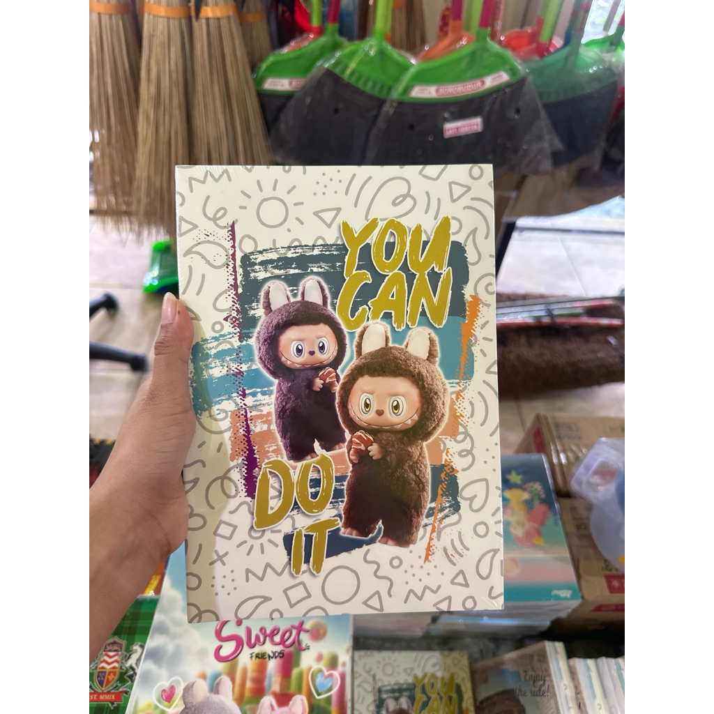 

Buku Tulis Kiky Boxy 34 lembar isi 10 buku Gambar Labubu