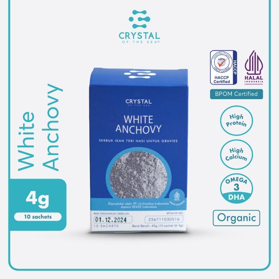

Crystal White Anchoy Powder Box 10 sachets - Kaldu ikan teri