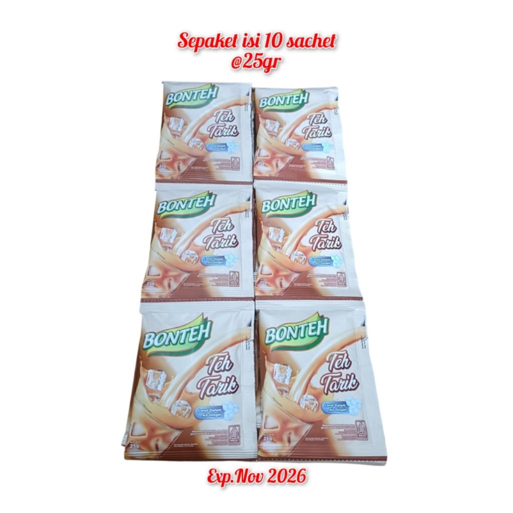 

Bonteh teh tarik 25gr 1 renteng isi 10sachet