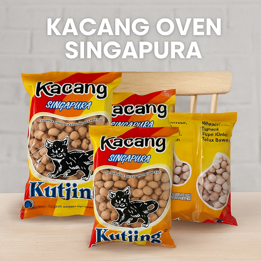 

Kacang OVEN Singapura CAP Kutjing 250gr Oleh oleh Khas Solo