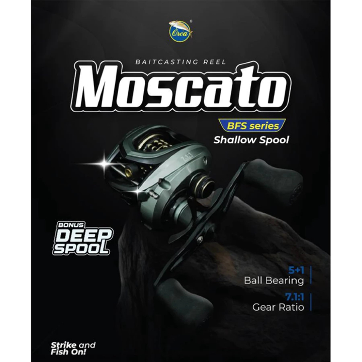 New...Reel Pancing Drag 8kg BC Baitcasting Orca Moscato BFS series