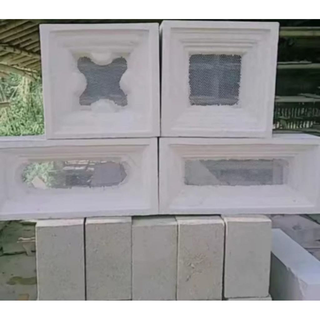 Roster beton kawat roster ram nyamuk anti tampias varian motif hiasan dinding  modern