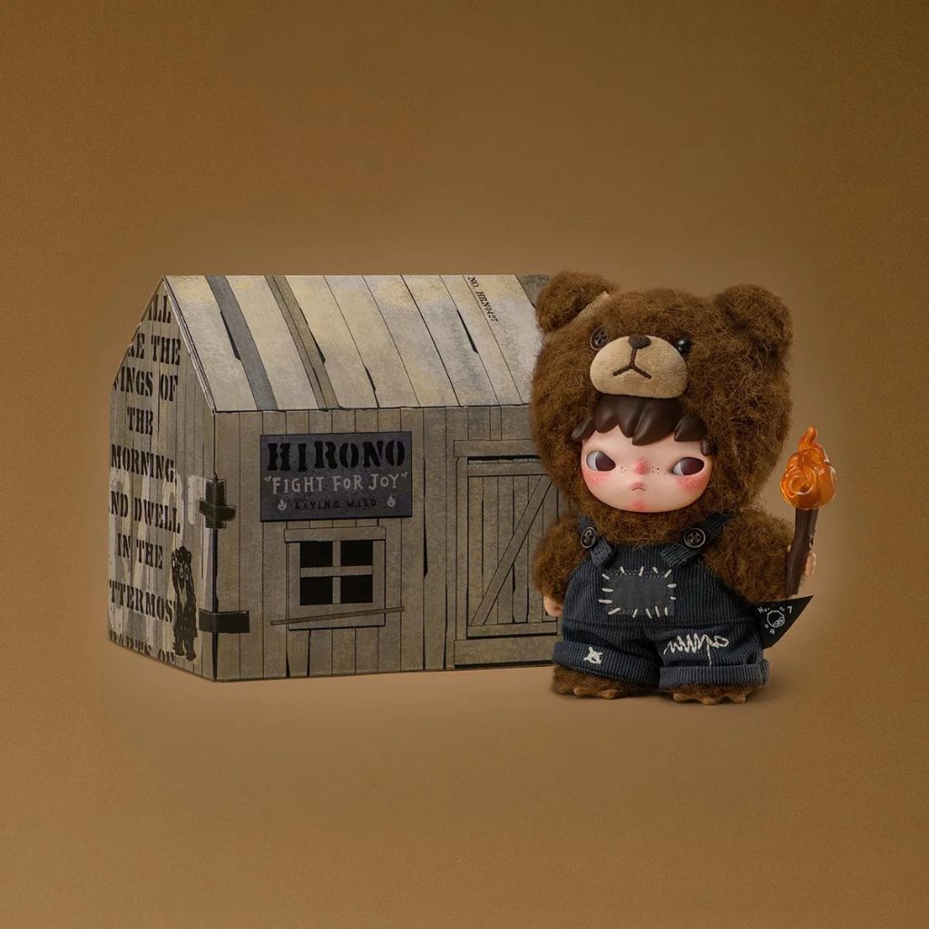 (Original) Hirono Living Wild-Fight for Joy Plush Doll Hirono Beruang Hirono Bear Hirono Ganci Hiron