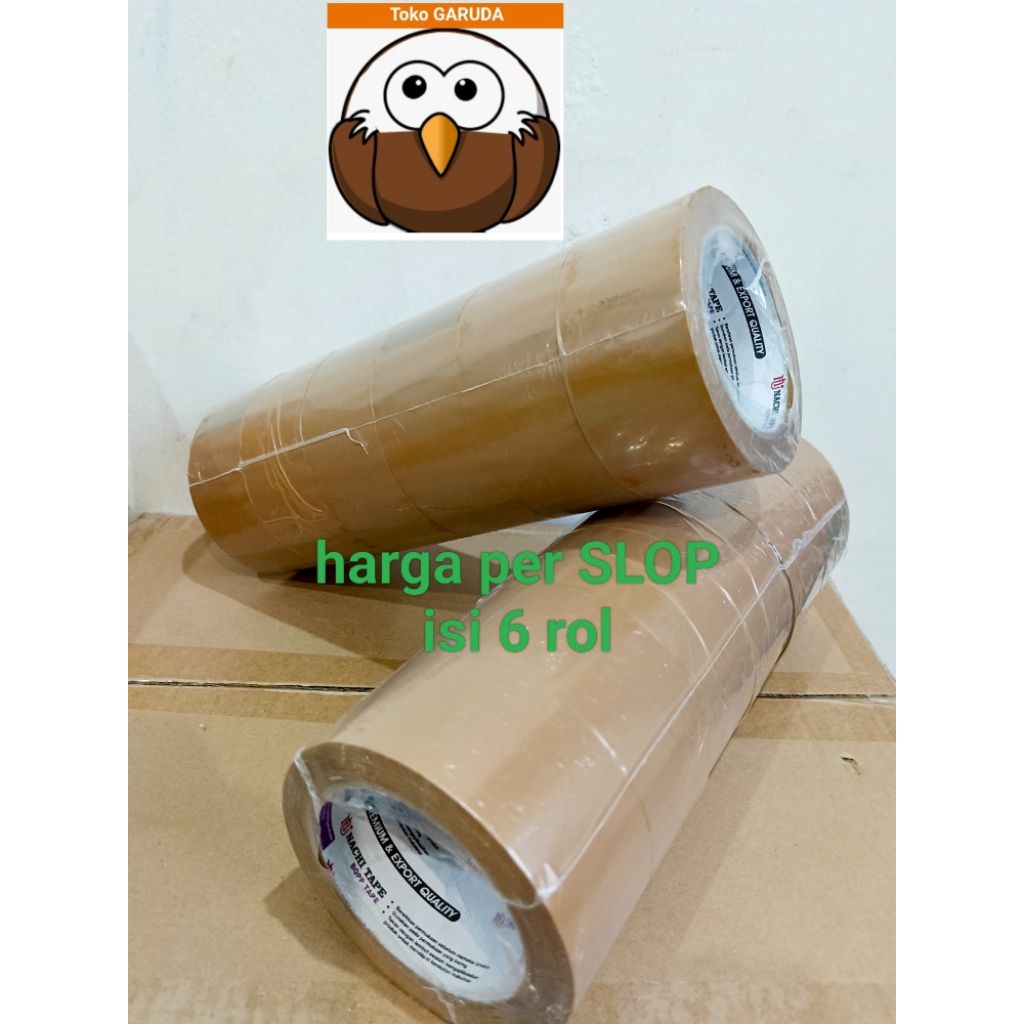 

Lakban Nachi COKLAT 1 slop ISI 6ROL (CORE UNGU, TERPANJANG)