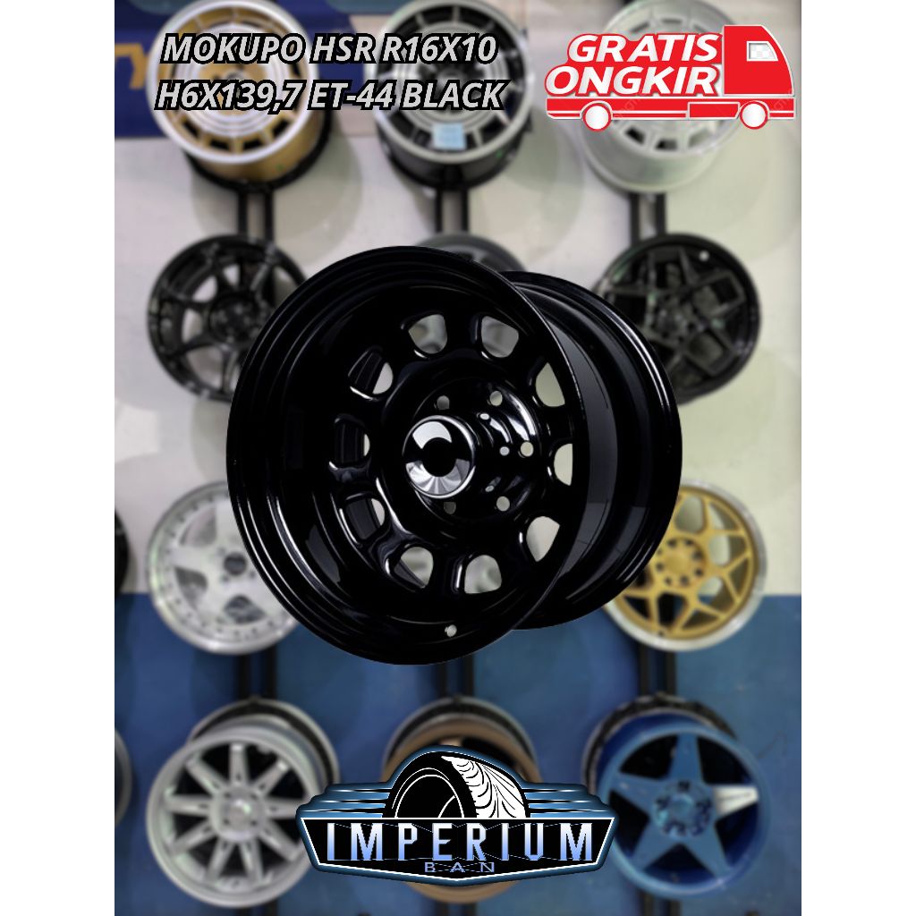 Velg Kaleng Hsr Mokupo Ring 16 Lebar 10 Pcd 6x139 Hilux Triton Ranger Blazer Everest Dll