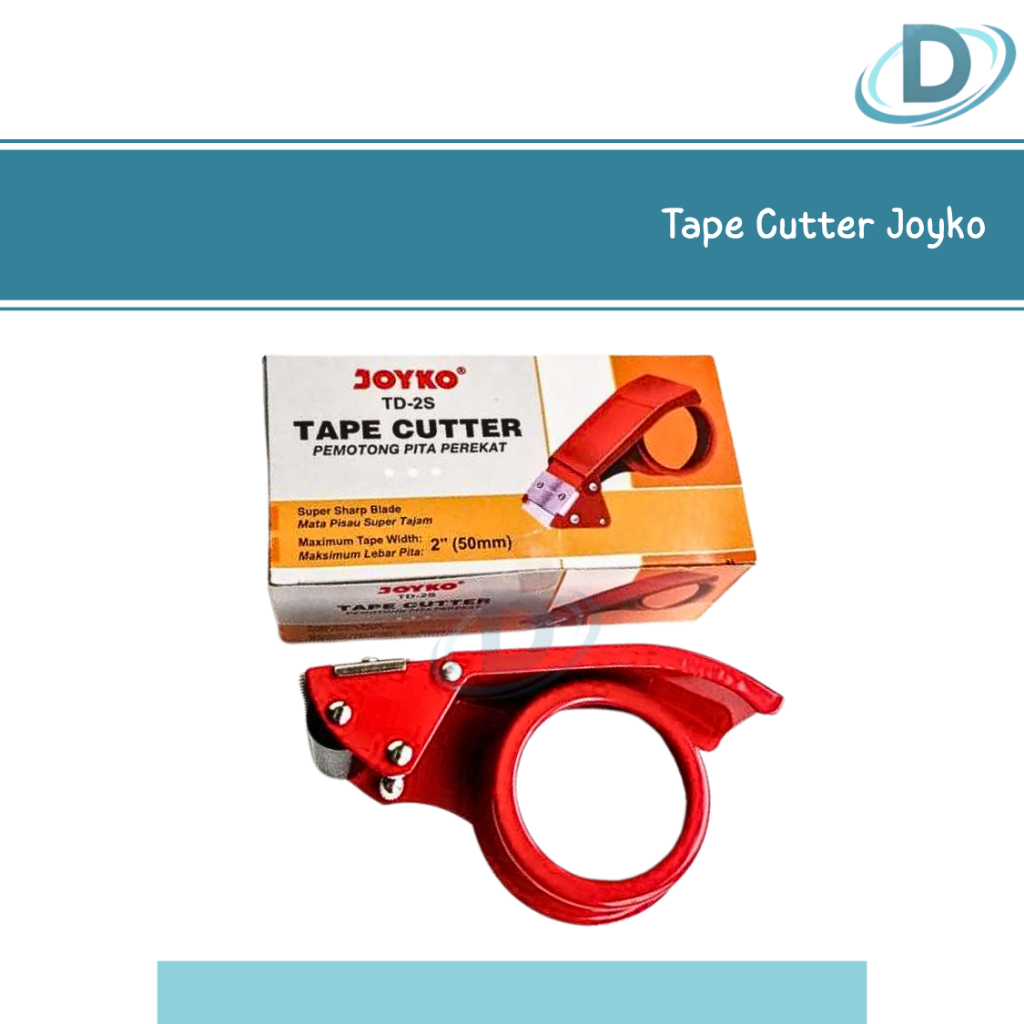 

Tape Cutter Joyko TD 2S 2" (50mm) / Dispenser Pemotong Lakban