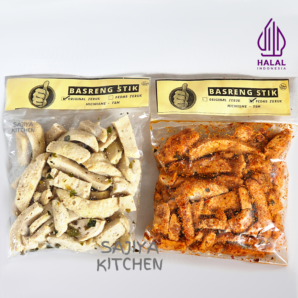 

Basreng Stik Khas Bandung 50 gr Cemilan Bakso Goreng Renyah Rasa Original & Pedas Daun Jeruk