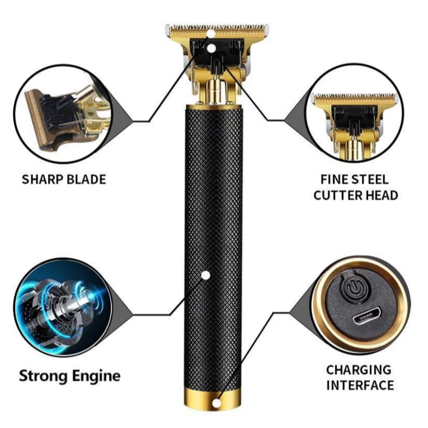 Alat Cukur Rambut Profesional Hair Clipper Vintage / Alat Cukur Elektrik Mesin Cukur Rambut Cas