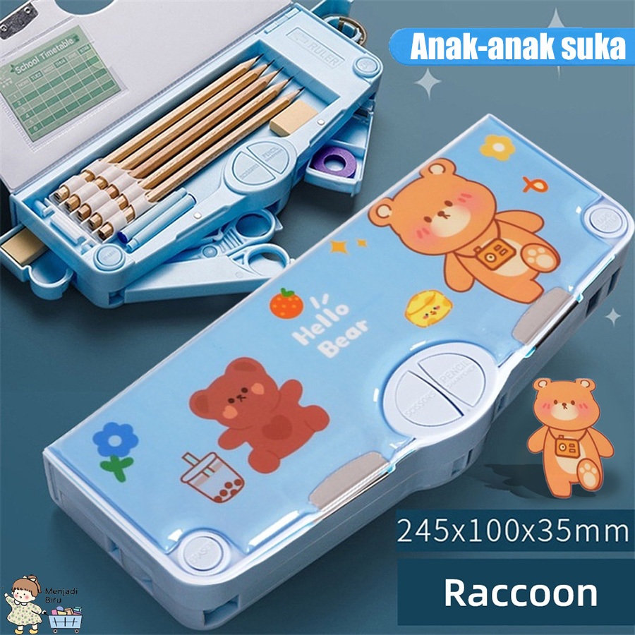 

CTK031 Model Baru 2025 Kotak Pensil Otomatis Selebriti Internet/Kotak Alat Tulis Multifungsi Versi