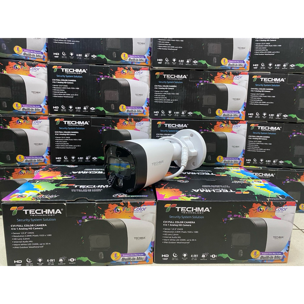 PAKET CCTV Techma 8 Channel Colorvu Audio