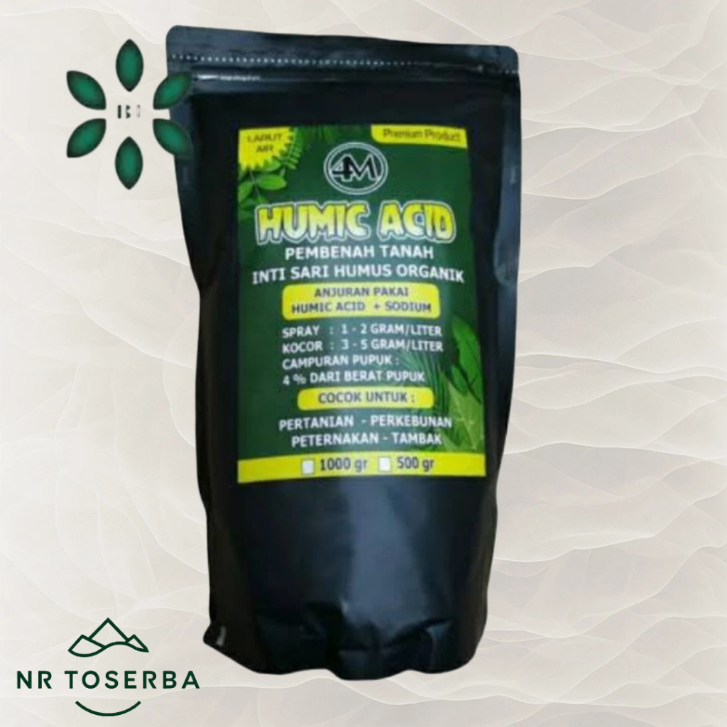 Asam Humat 1kg Larut Dalam Air 1 kg/Humic Acid Original Serbuk/ Asam Humat AH-90/ Humic Acid 1kg