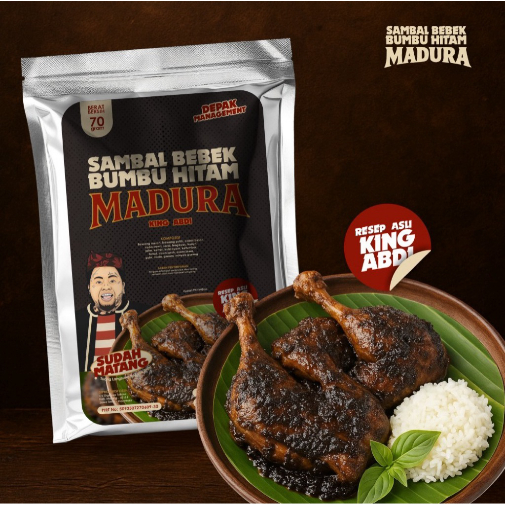 

Sambel Bumbu Hitam Madura King Abdi