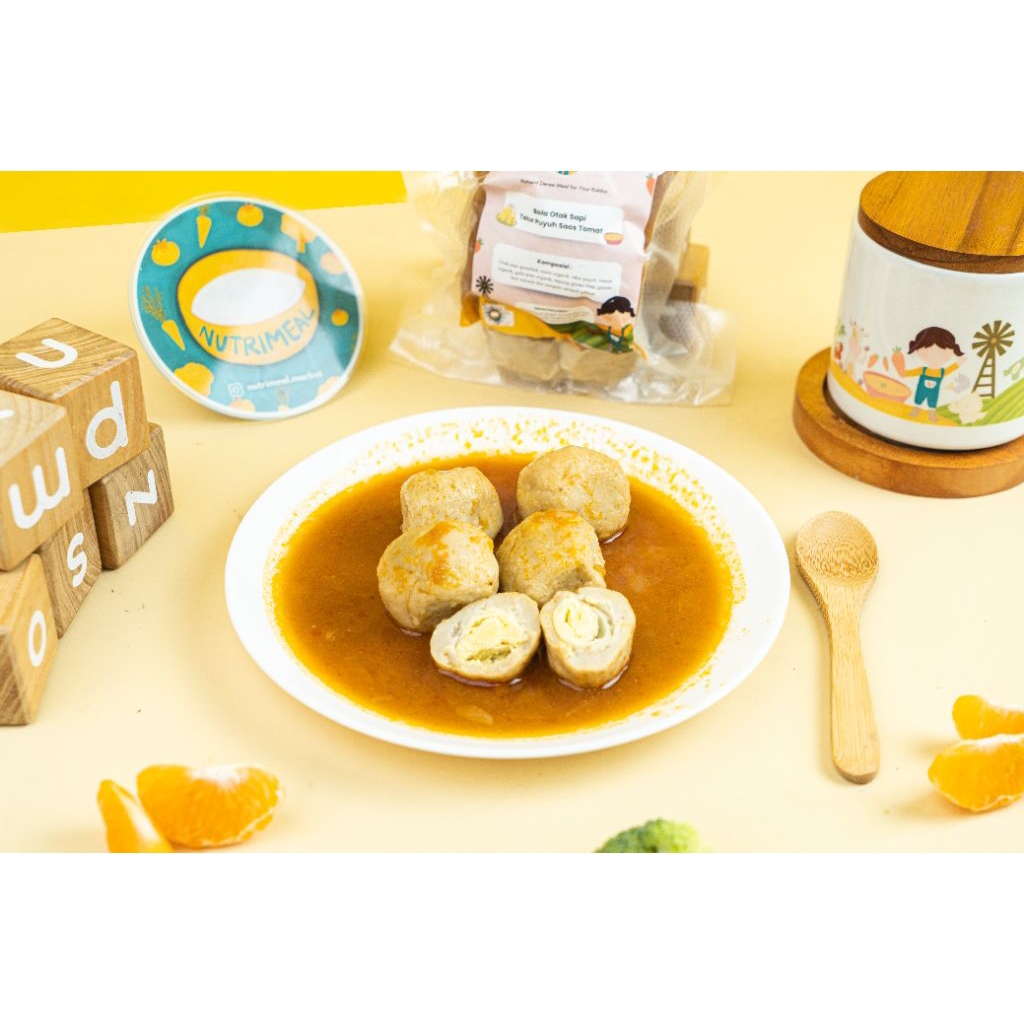 

Nutrimeal - Bola Otak Sapi Telur Puyuh Saos Tomat