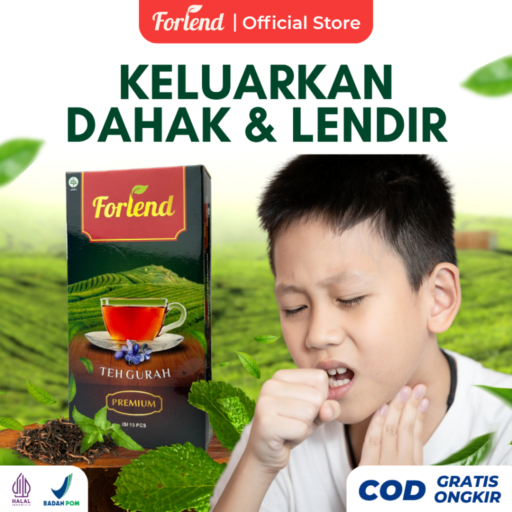

FORLEND Teh Gurah Keluarkan Lendir & Dahak Melegakan Pernapasan HALAL & BPOM