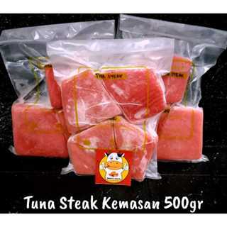 

TUNA STEAK KEMASAN 250/KEMASAN 500GR-FROZEN FOOD-BRONTZ JOGJA