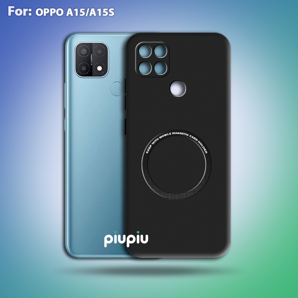 Case Oppo A15/A15S Softcase With Ring Magnetic Premium Casing