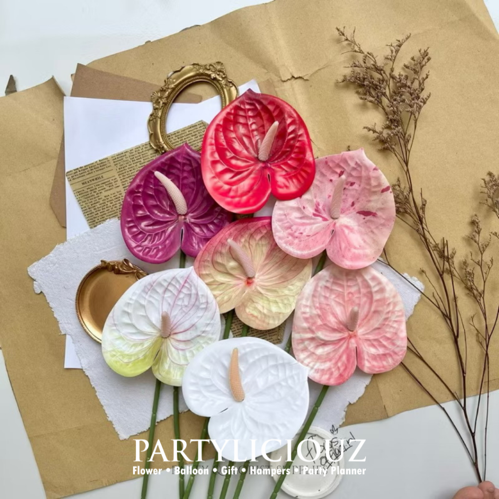 ANTHURIUM D 11 CM / BUNGA PALSU / ARTIFICIAL FLOWER / BUNGA ANTHURIUM