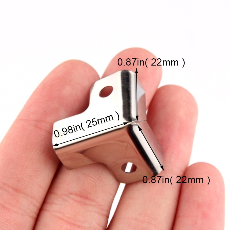 8Pcs/Set Box Siku L Hardcase Stainless Steel Box Siku L Hardcase Box Siku Siku Pojok Corner Tebal