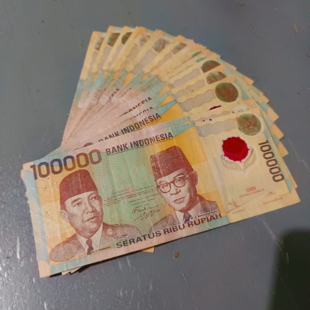 Koleksi Uang Kuno Polymer 100000 Rupiah Tahun 1999