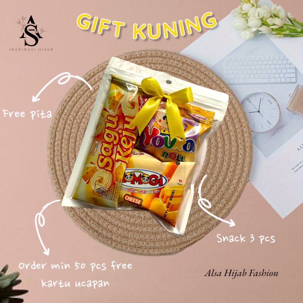 

- MINI GIFT SNACK KUNING / PAKET JAJAN KECIL / MINI HAMPERS