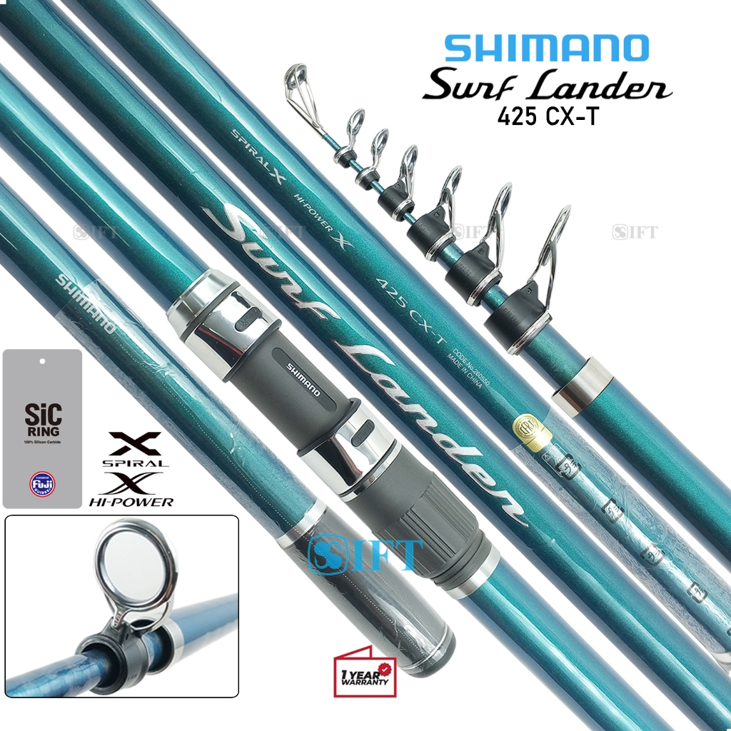 Joran SHIMANO SURF LANDER | Fuji SiC & Seat | Casting Pasiran Pinggiran Laut Teleskopik [2023] Resmi