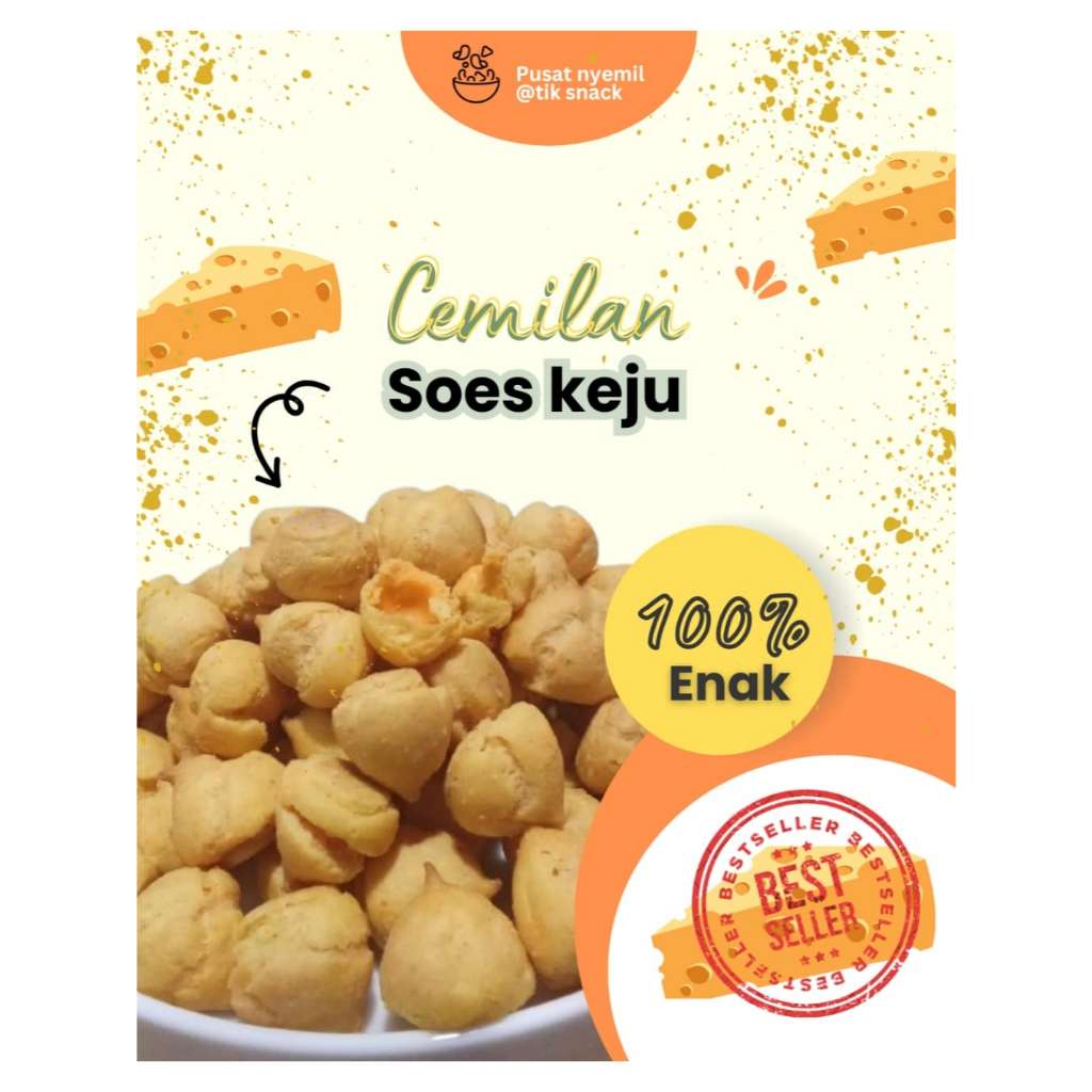 

soes kering / soes rasa keju / soes enak / cemilan / soes murah