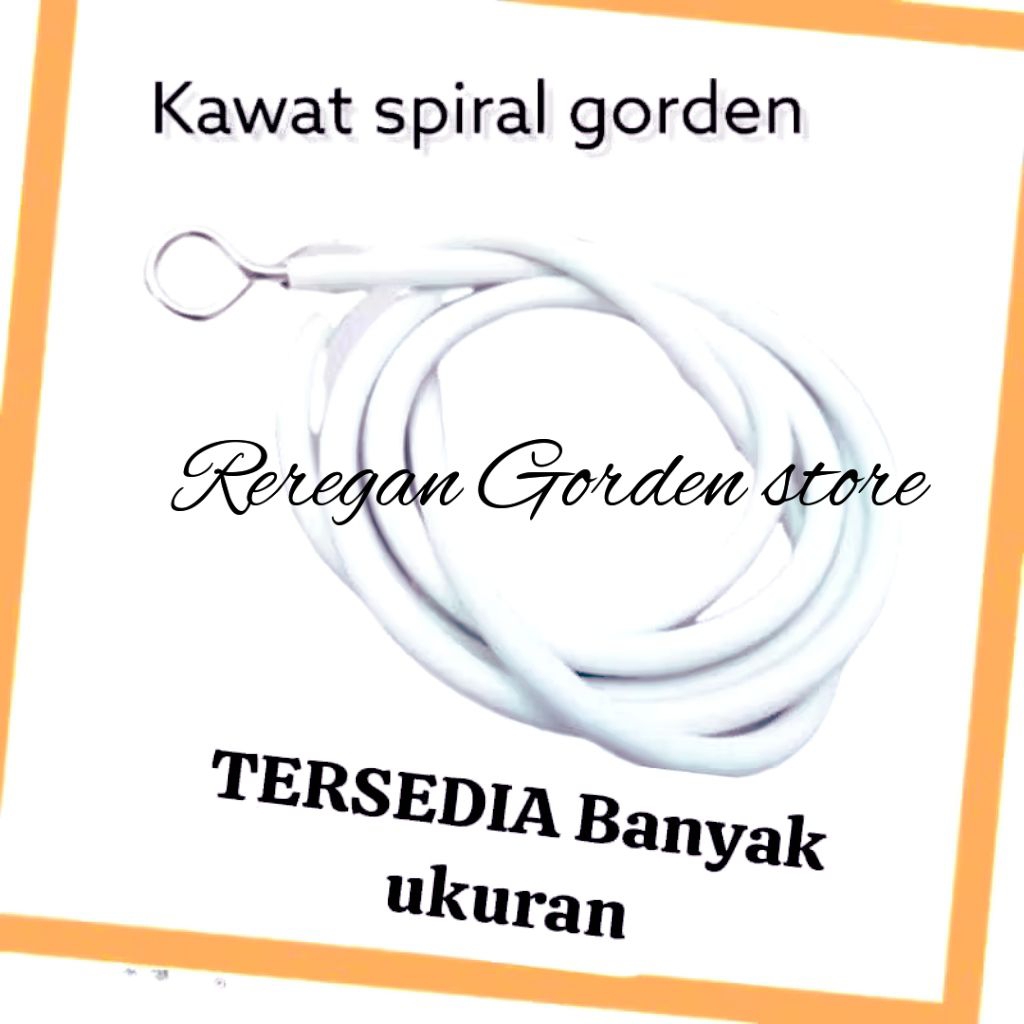kawat Spiral/gorden Kolong Dapur/tali/kawat gorden jendela/cantolan gorden Kolong Dapur custom termu