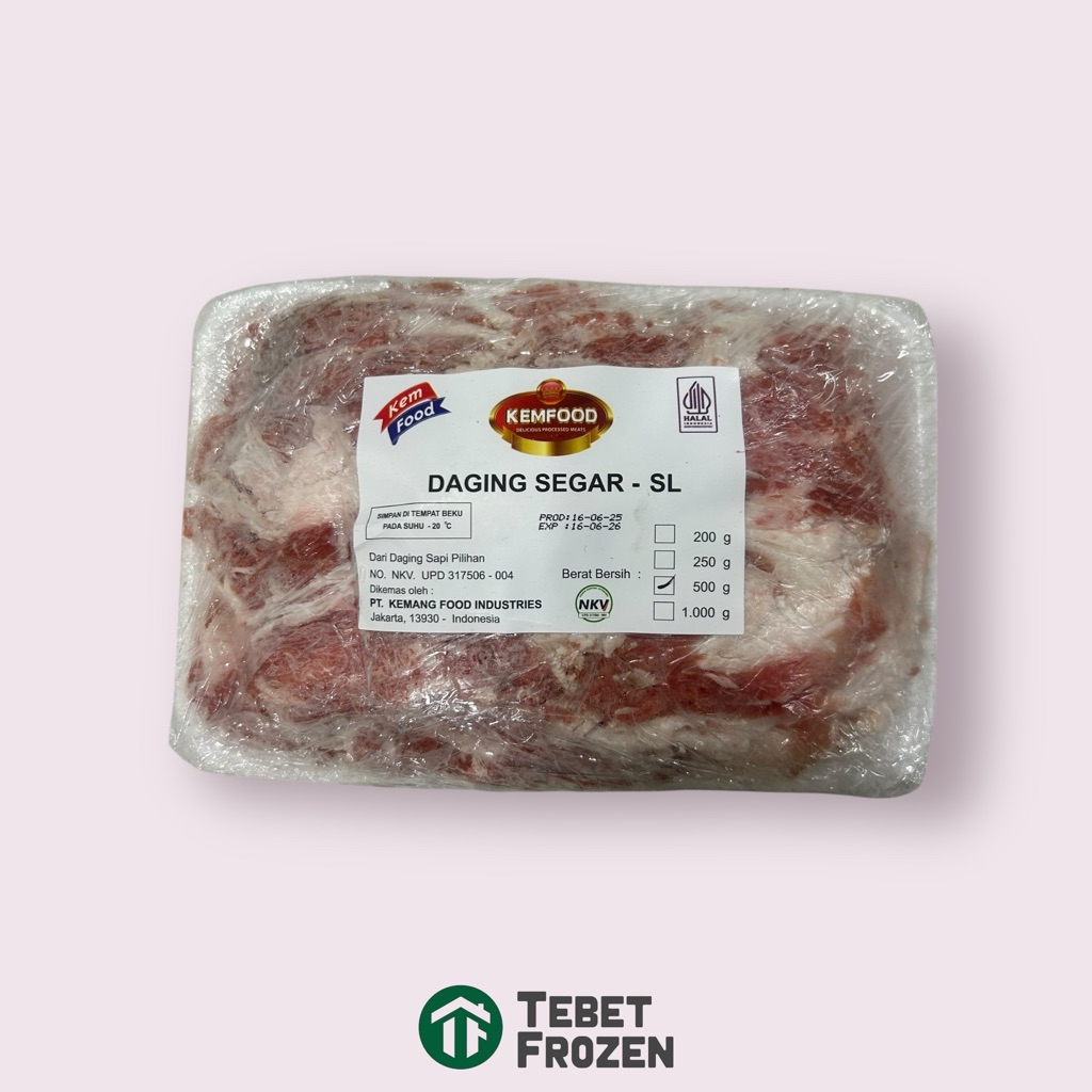 

KEMFOOD BEEF SLICE 500GR - TEBET FROZEN