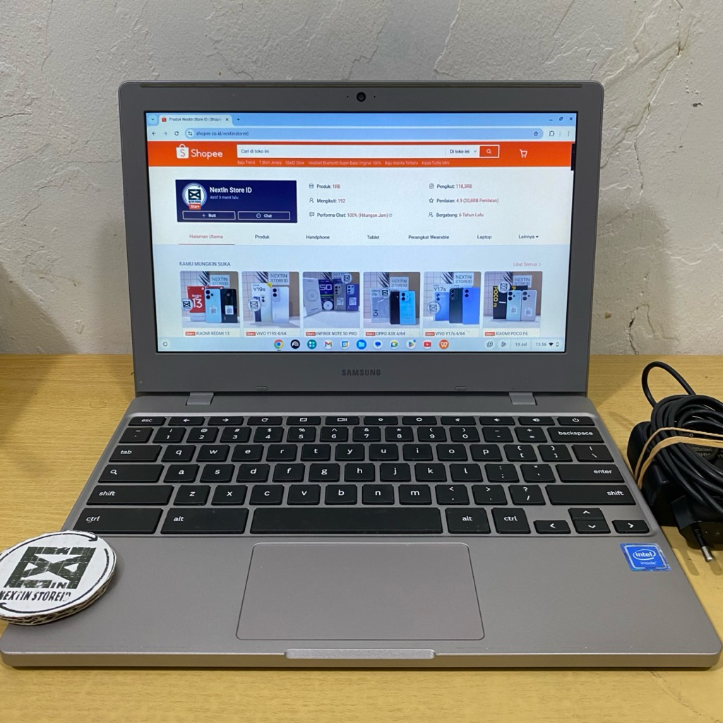 LAPTOP SAMSUNG CHROMEBOOK CELERON N4020 4GB 12INCH SECOND