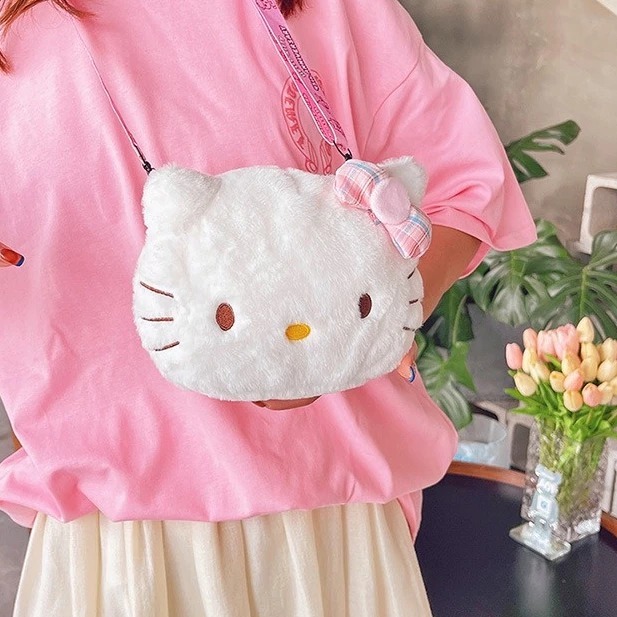 BA2330  Bestbabyloli Tas Selempang Winnie The Pooh Boneka Halus untuk Anak dan Dewasa Import Korea