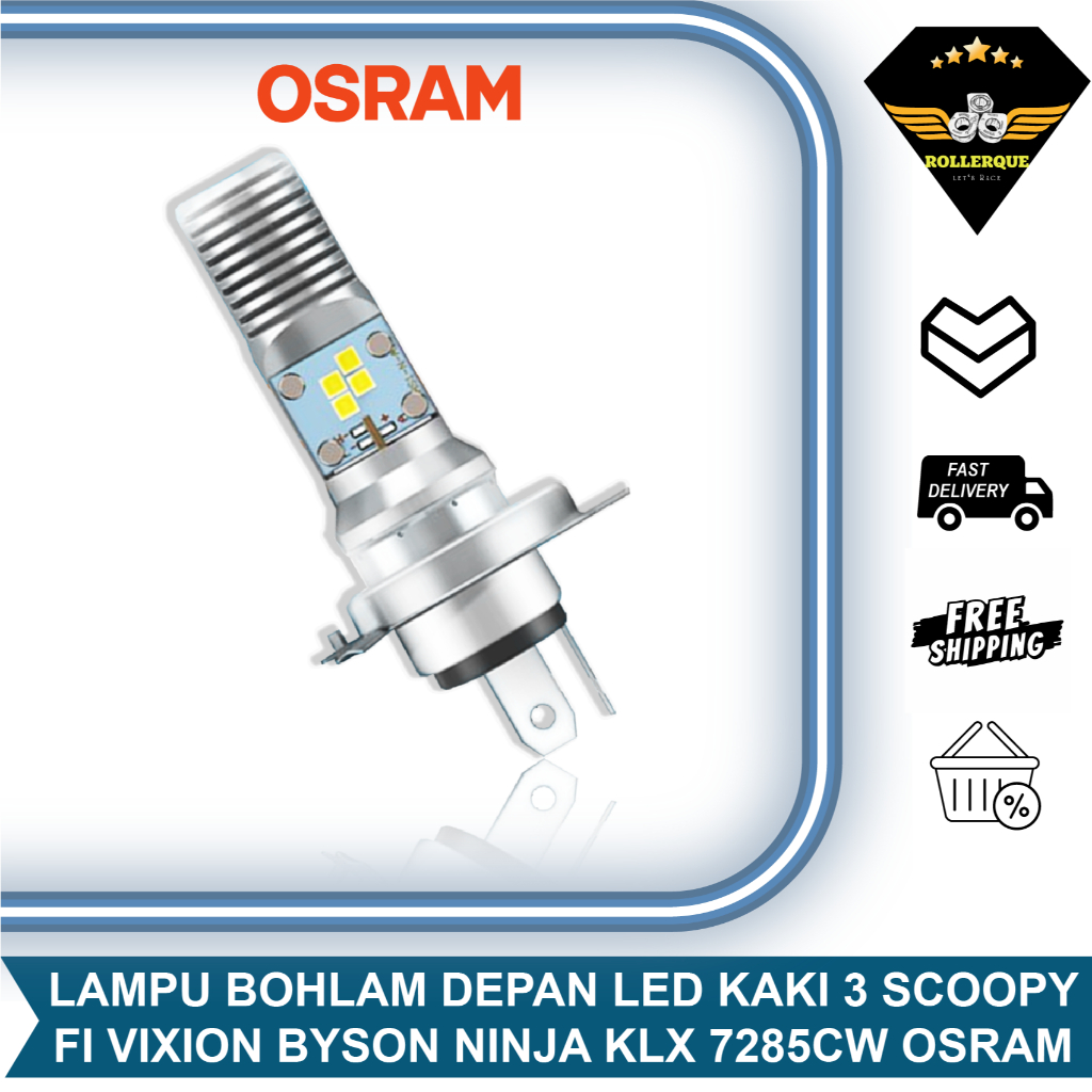 OSRAM Bohlam lampu LED Motor Vario Beat Fi Scoopy Karbu Spacy Fi Mio M3 Soul