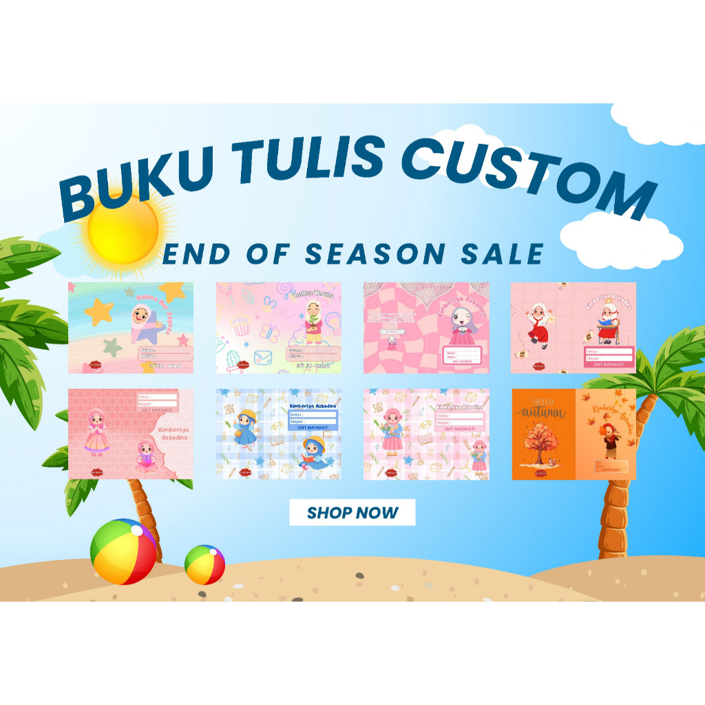 

Buku tulis custom edisi anak perempuan